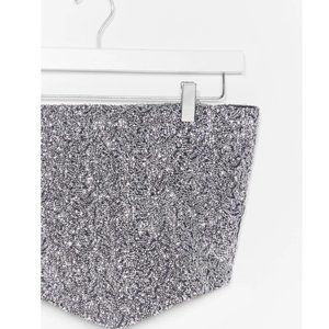 NastyGal Sequin Tie Back Bandeau Top